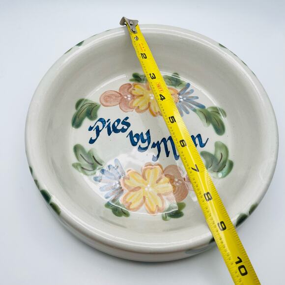 Pies By Mom Louisville Stoneware Pie Dish Vintage Bakeware Kentucky USA Baking - Picture 7 of 7